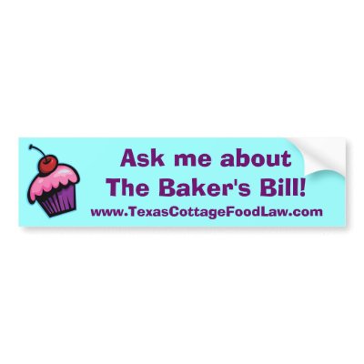Ask me about The Baker's Bill blue Bumper Sticker by thebakersbill