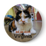 Ask Me About Virginia Button