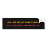 ASK ME bumper stickers