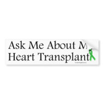 Ask Me Heart Bumper Stickers