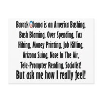 Ask me how I feel about Barack Obama!