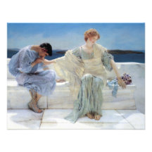 Ask Me No More by Sir Lawrence Alma Tadema Custom Announcement