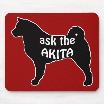 Ask the Akita Mouse Mats by knewfy