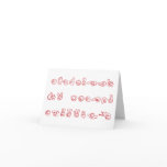 ASL Graffiti No L Red for Christmas Card