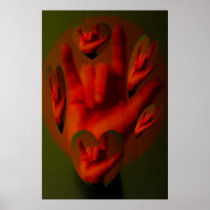 ASL Hands of Love Posters