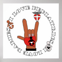 ASL I Love Sign PEDIATRICS - I LOVE BABIES