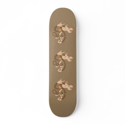 ASL I Love You Monkey Skateboard by coribeth