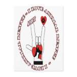 ASL - LOVE SIGN - ADOPT - RESCUE - CATS - DOGS POSTCARDS