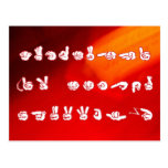 ASL No L Red for Christmas Post Cards