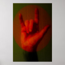 ASL Sign I Love You Posters