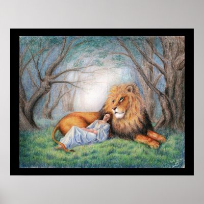 Aslan and Me Print by SolaGratiaDesigns