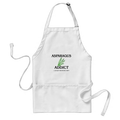 Asparagus Addict Apron by foodshirts