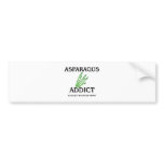 Asparagus Addict bumper stickers
