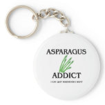 Asparagus Addict keychains