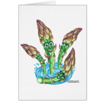 asparagus greeting cards