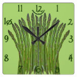 Asparagus Square Wall Clock