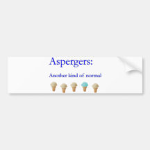 Aspbergers another kind of normal bumper stickers