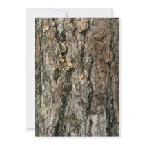 Aspen bark personalised announcement
