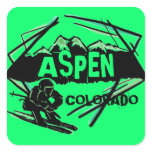 Aspen Colorado ski green mountain stickers