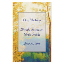 Aspen Glow WEDDING Program