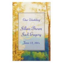 Aspen Glow WEDDING Program