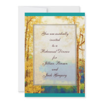 Aspen Glow WEDDING Rehearsal Dinner Personalized Announcements