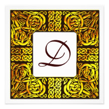 Aspen Gold Celtic Wedding Invitation
