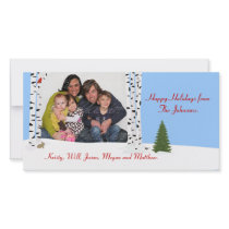 Aspen Woods Framed Holiday Photo Card