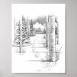 Aspens in Winter posters