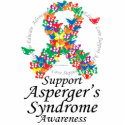 Asperger's Syndrome Ribbon of Butterflies photo sculptures