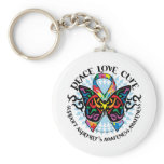 Asperger's Syndrome Tribal Butterfly Keychain