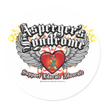 Asperger's Syndrome Wings Sticker