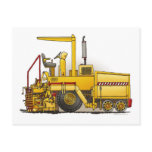 ASphalt Paving Machine Post Card postcards