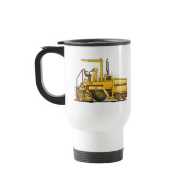 Asphalt Paving Machine Travel Mug by justconstruction