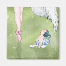 Aspiration Devil & Angel Ballerina Magnets