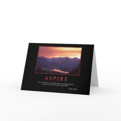 Aspire Greeting Card by succeed