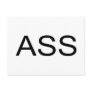 Ass Post Card