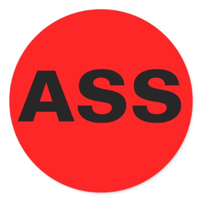ASS Sticker by VINE_15