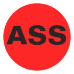 ASS Sticker