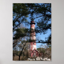 Assateague Lighthouse Through the Trees Print