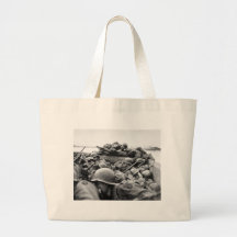Assault Boat Crossing the Rhine in World War II Bags