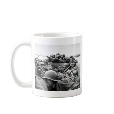 Assault Boat Crossing the Rhine in World War II Coffee Mug by allphotos