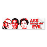 Asses of Evil bumper stickers
