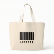 asshole barcode design bags