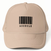 asshole barcode design mesh hats