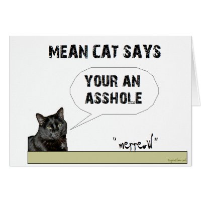 Asshole Greeting Card by chrystynen