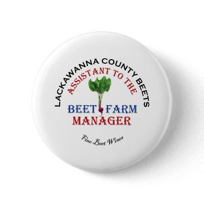 Assistant to the Beet Farm Manager Buttons by boomdiada