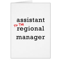Assistant (to the) Regional Manager
