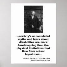 Associate Justice William J. Brennan, Jr. Poster