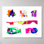 Assorted Abstracts Poster